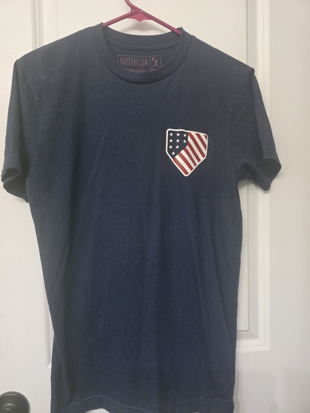 Baseballism Men's Navy Short-Sleeve American Shield Graphic Tee
